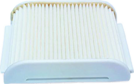 HIFLOFILTRO HFA4904 air filter for high-performance engines, showing the clean, pleated filter element with rubber edges.