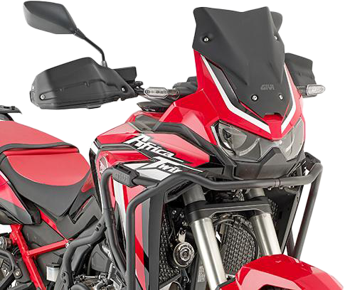 GIVI D1179BO low black acrylic windscreen for sports bikes, offering aerodynamic shield and stylish protection.