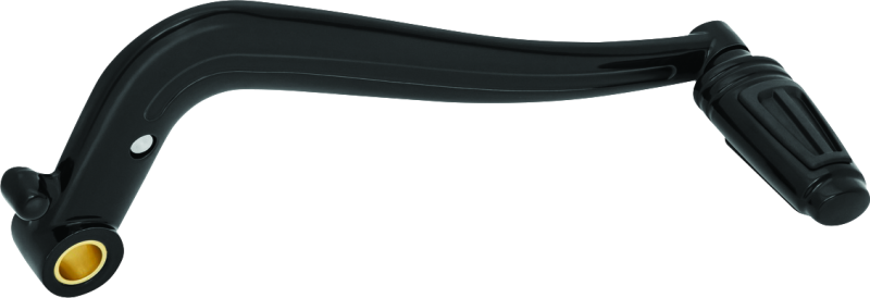 Kuryakyn extended black brake pedal for Indian motorcycles, part #5815, showing the sleek, elongated pedal design for enhanced control.