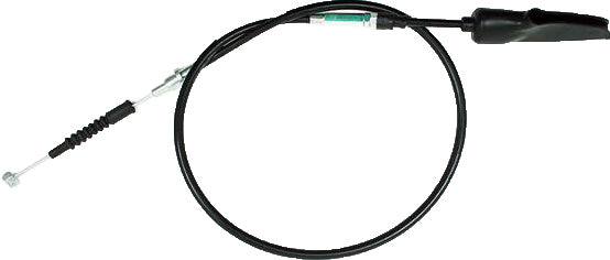 Black vinyl clutch cable by MOTION PRO with chrome fittings, heavy-duty control cable for motorcycle clutch systems.
