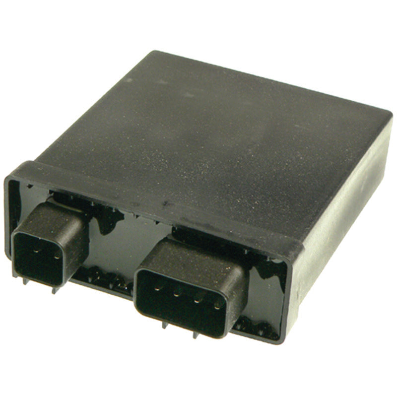 QuadBoss high-performance CDI for Yamaha YFZ450 (2004-2005), showing the compact electronic ignition component.