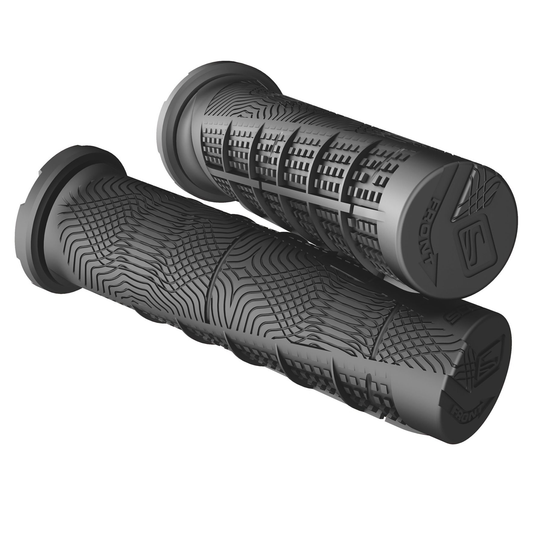 Black SCOTT Deuce ATV grips for engine control, designed for off-road vehicles, by Bill's Exhausts.