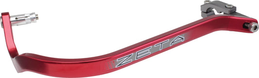 ZETA Armor Handguards Bend Red for 7/8 inch bars, durable motorcycle hand protection with red bend design.