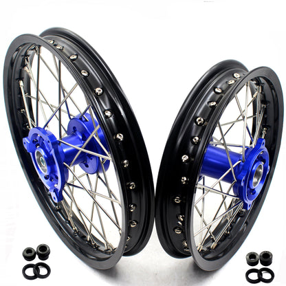 KKE 14 & 12 Kids Wheels Rims Set for YAMAHA YZ65 2018-2023 Blue - Howling Moto