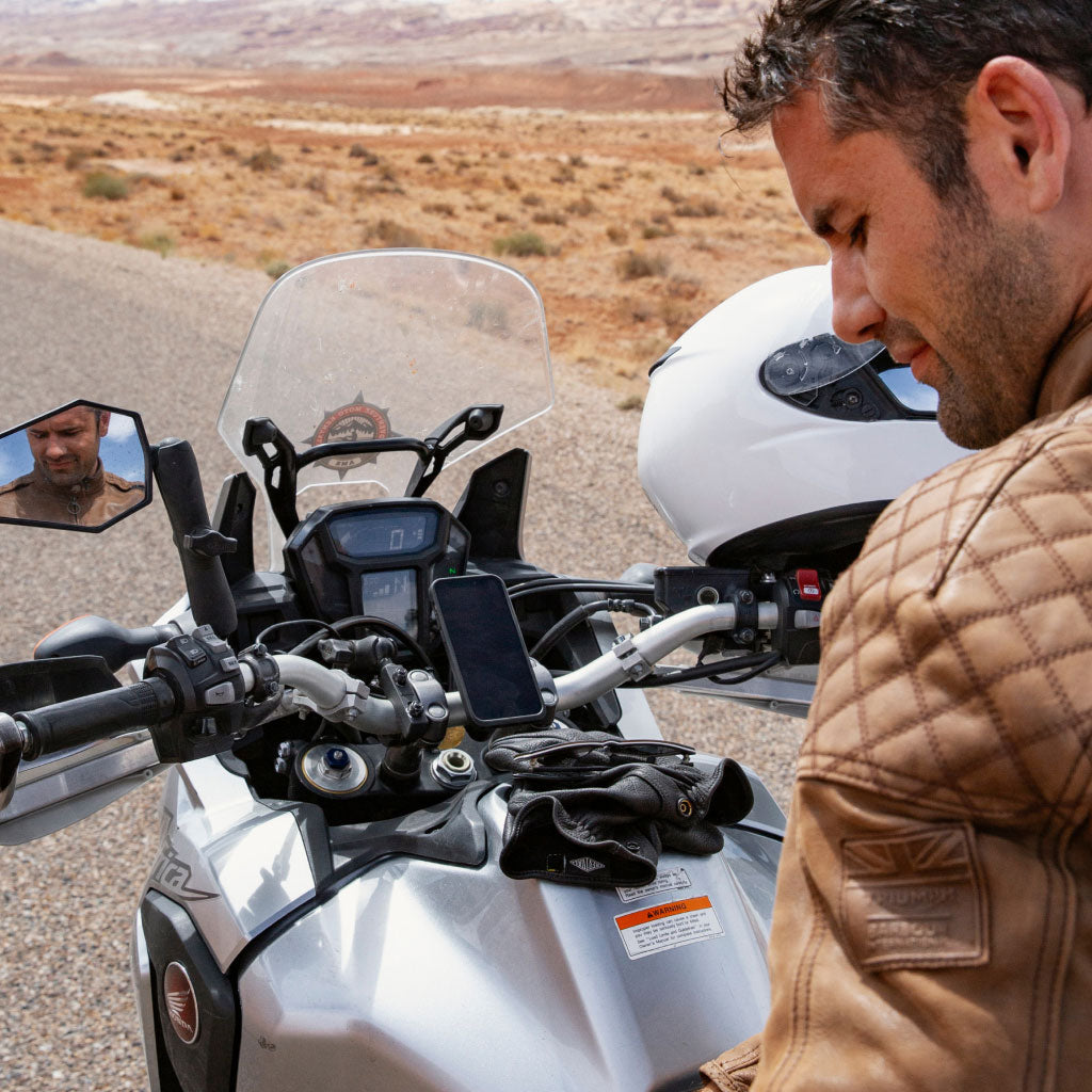 Motorcycle Bar Mount | Non-Charging Locking v1 - Howling Moto