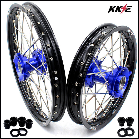 KKE 17"*1.4/14"*1.6 Spoked Kid's Big Wheels Rims Fit KTM SX 85 2003-2020 Husqvarna TC 85 2014-2020 Blue Hub - Howling Moto