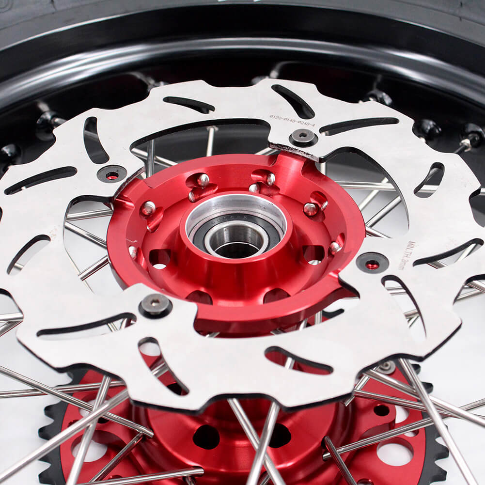 KKE 3.5 & 4.25 Supermoto Tires Rims Fit For HONDA CRF250X CRF450X 2005-2018 - Howling Moto