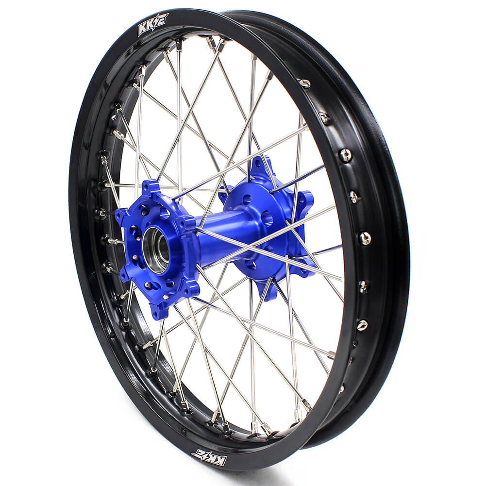 KKE 21 & 18 Enduro Wheels Rims Set for Yamaha WR250R 2008-2020 Blue&Black - Howling Moto