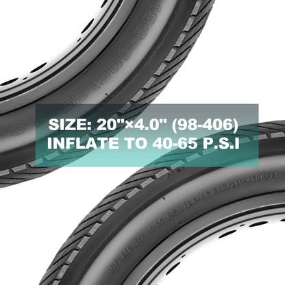 Hycline Echelon fat bike and e-bike tire with rugged tread pattern, suitable for off-road cycling and enhanced durability.