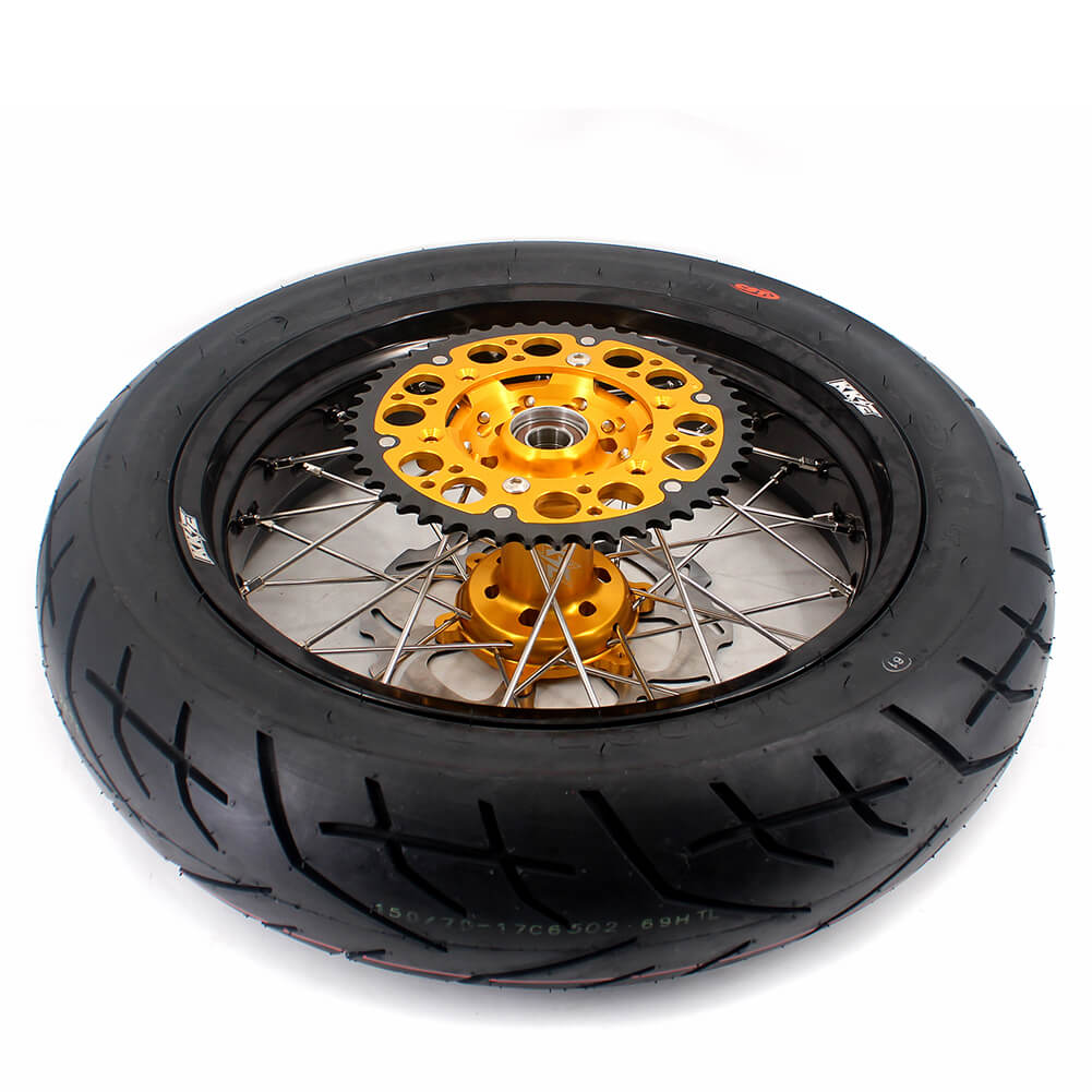 KKE 3.5/4.25*17inch Supermoto Wheels CST Tires For SUZUKI DRZ400 DRZ400E DRZ400S - Howling Moto