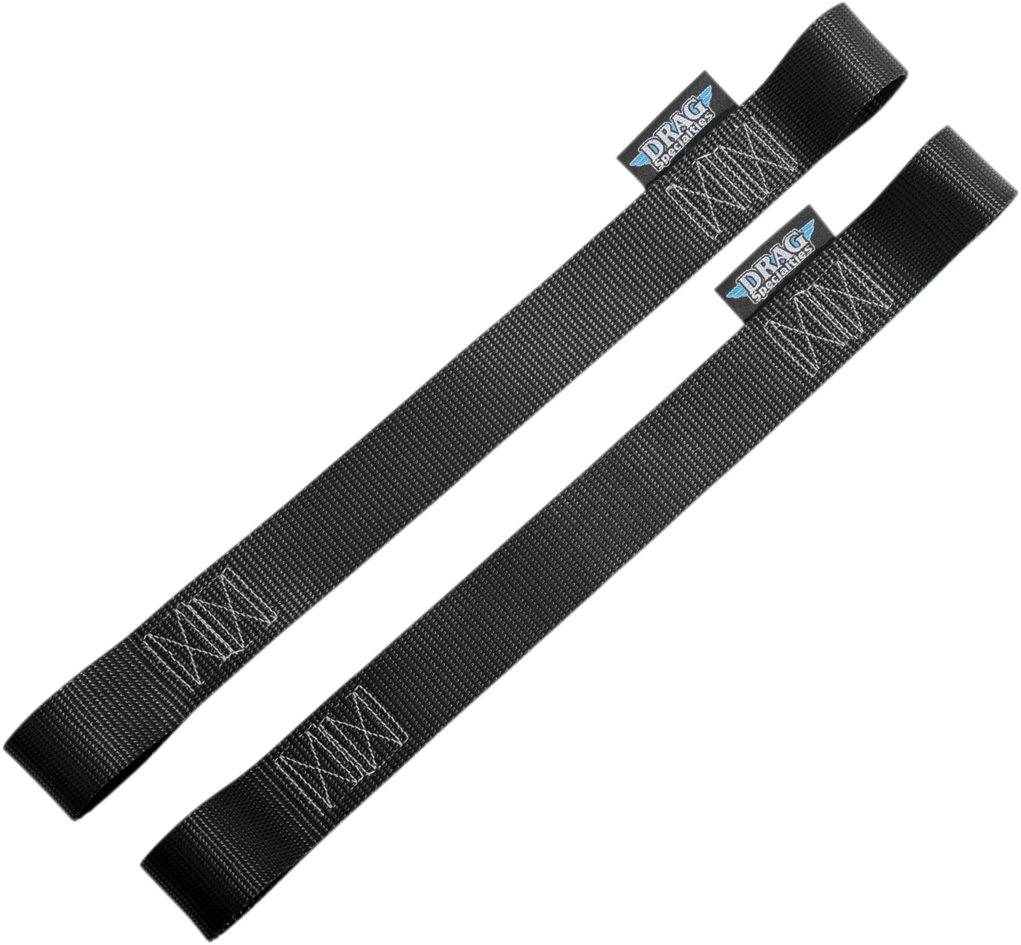 DRAG SPECIALTIES soft-tie extension, 1 inch by 18 inches, with black nylon strap and metal buckle for motorcycle wiring or cable management