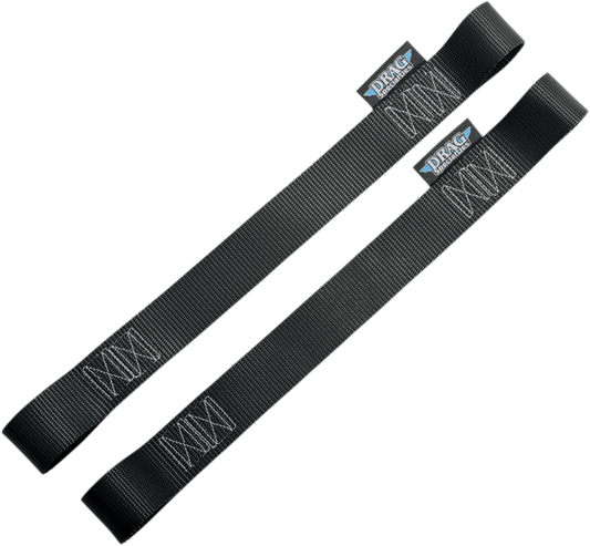 DRAG SPECIALTIES soft-tie extension, 1 inch by 18 inches, with black nylon strap and metal buckle for motorcycle wiring or cable management