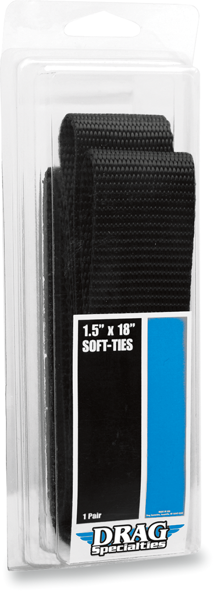 DRAG SPECIALTIES Soft-Tie extension, 1.5 x 18 inches, secure tie solution for bars and other applications, shown in the image.