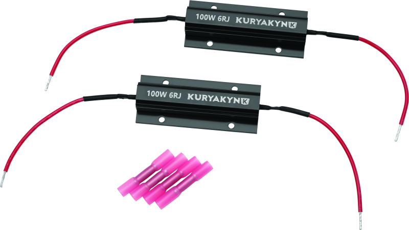 Kuryakyn Load Equalizers 100 Watt Pair for LED turn signals on powersports vehicles, helping balance load and improve signal performance.