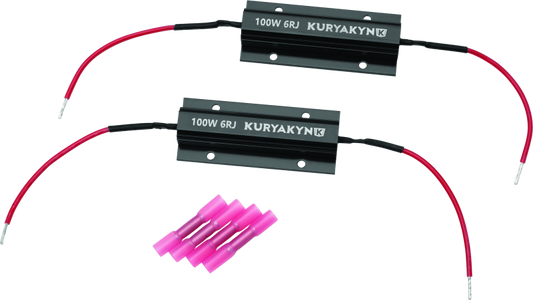 Kuryakyn Load Equalizers 100 Watt Pair for LED turn signals on powersports vehicles, helping balance load and improve signal performance.