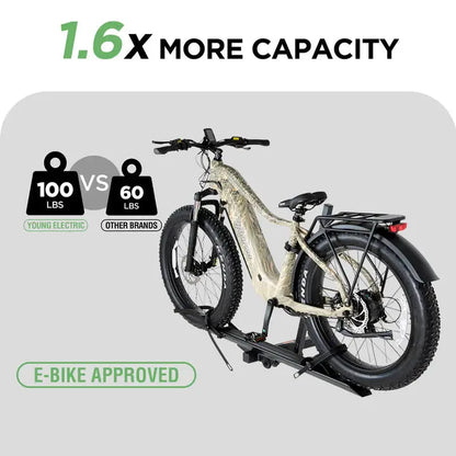1-Bike Hitch E-bike Rack, Lightweight Single - Howling Moto