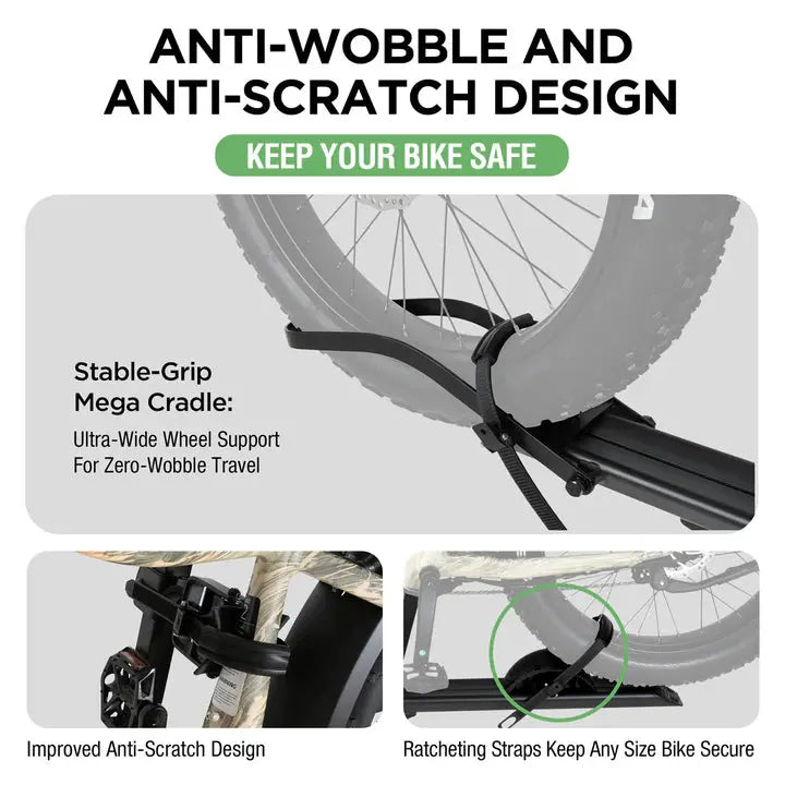 1-Bike Hitch E-bike Rack, Lightweight Single - Howling Moto