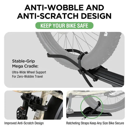 1-Bike Hitch E-bike Rack, Lightweight Single - Howling Moto