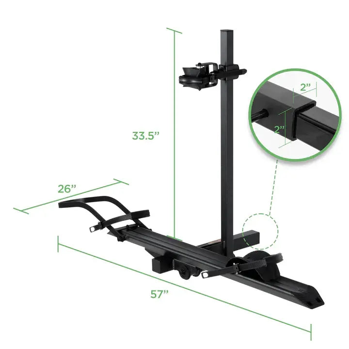1-Bike Hitch E-bike Rack, Lightweight Single - Howling Moto