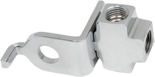 DRAG SPECIALTIES brake line tee for front brake system, metal fitting with multiple connection ports, used in motorcycle brake lines