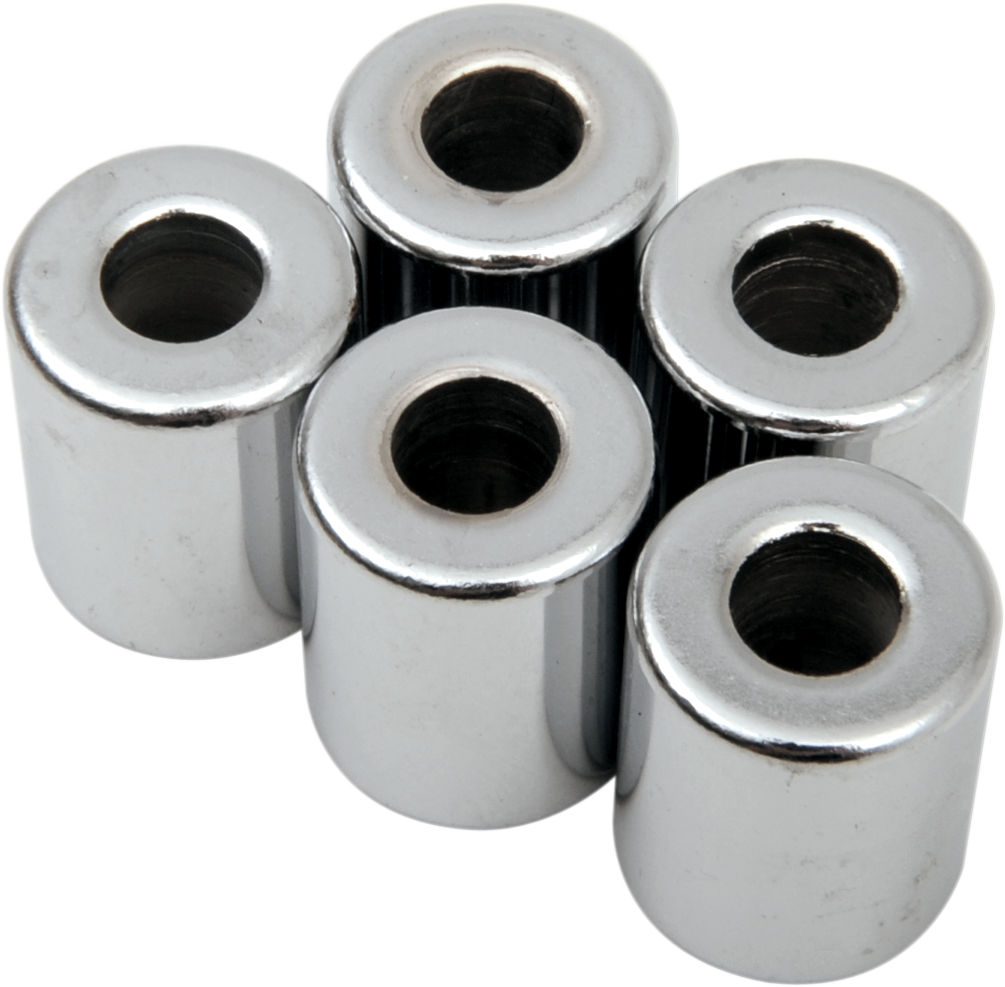 Chrome Drag Specialties Spacer Kit MPB505 with 1/4" x 5/8" x 3/4" spacers, replacement pack for motorcycle parts.