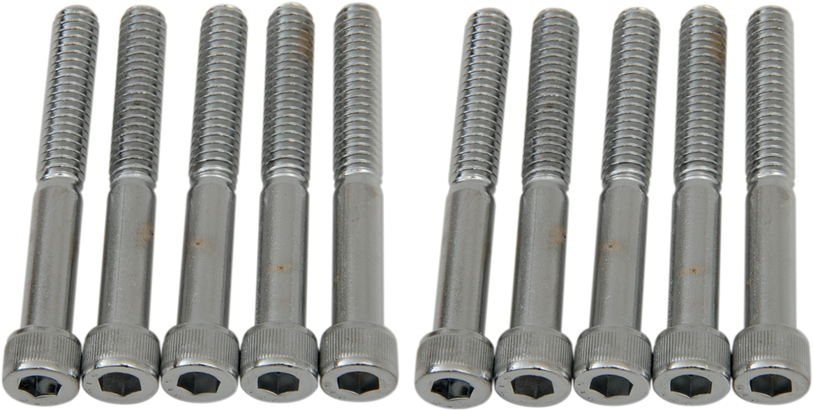 Coarse-thread socket-head bolts by Drag Specialties, 1/4-20 x 2 inches, featuring durable metal construction.