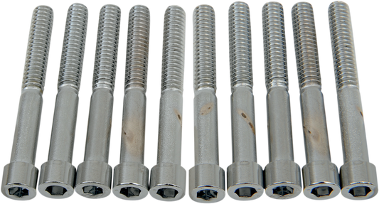 Coarse-thread socket-head bolts by DRAG SPECIALTIES, 1/4-20 x 2 inches, showing metal bolts with hex socket heads.