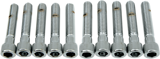 Coarse-thread socket-head bolts by Drag Specialties, 3/8-16 x 2 inches, showing metal bolts with a socket head and coarse threading