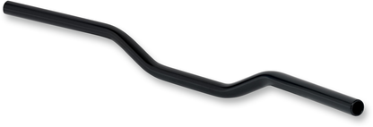 Black BILTWell Tracker handlebar for motorcycles, featuring a sleek, curved design suitable for custom or vintage bike builds.