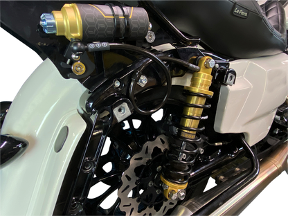 Gold Legend Suspension REVO ARC remote reservoir shocks, 14-inch length, for off-road vehicles, part number 1310-1908.