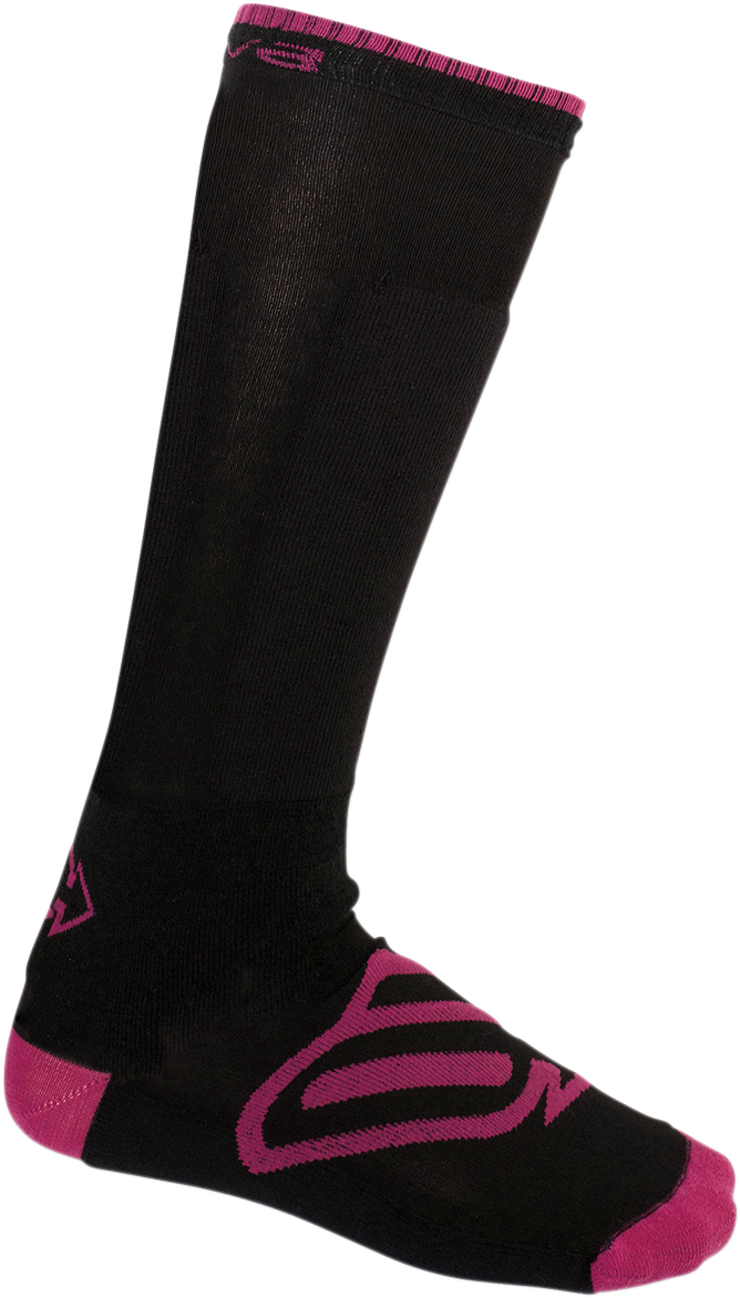 ARCTIVA Women's Insulator Socks in pink and black, heavyweight snowmobile socks with moisture absorption, size 10-13.