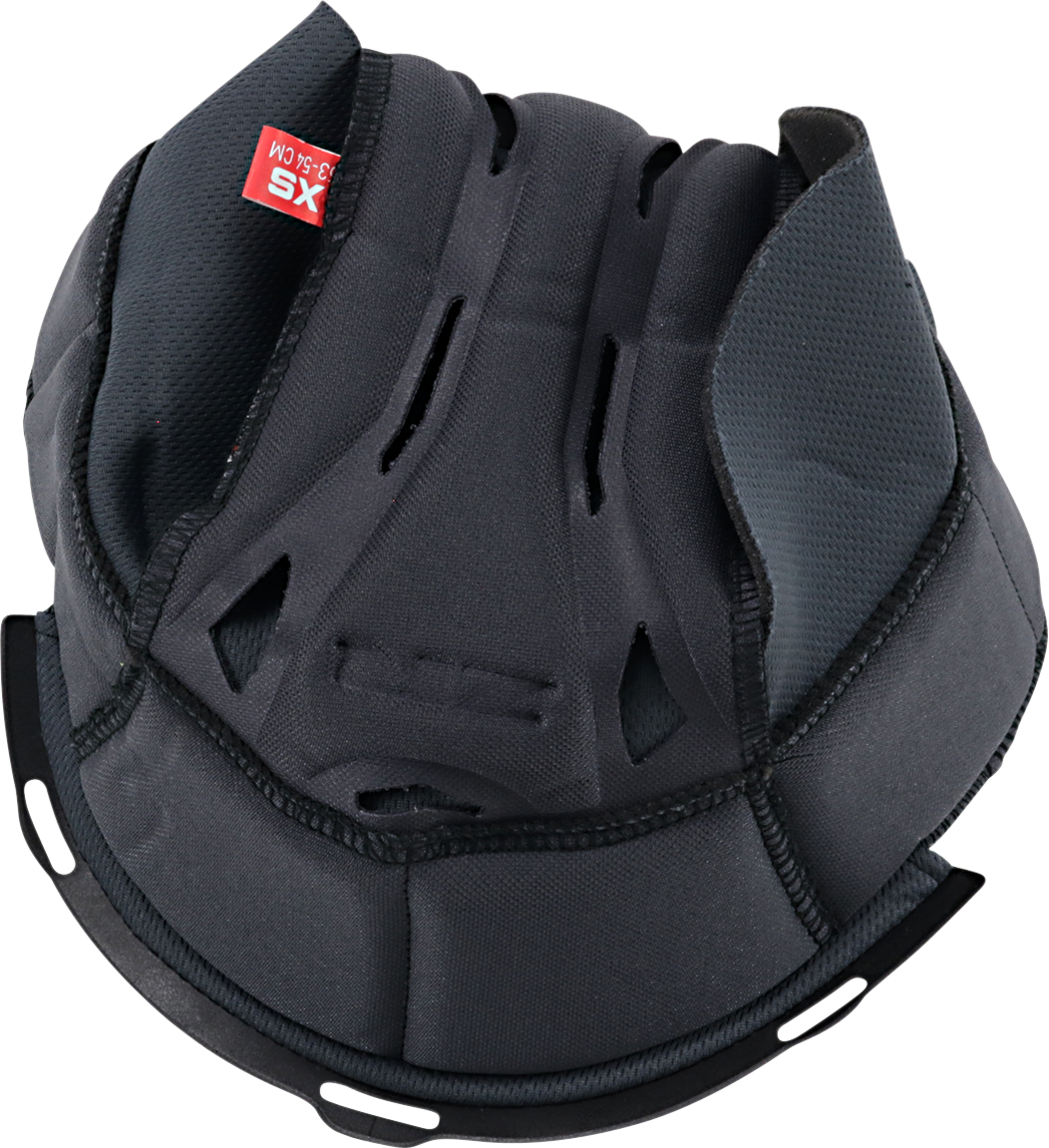 Z1R black helmet warrant liner replacement in size XS, part number 0134-2689, shown in close-up view.