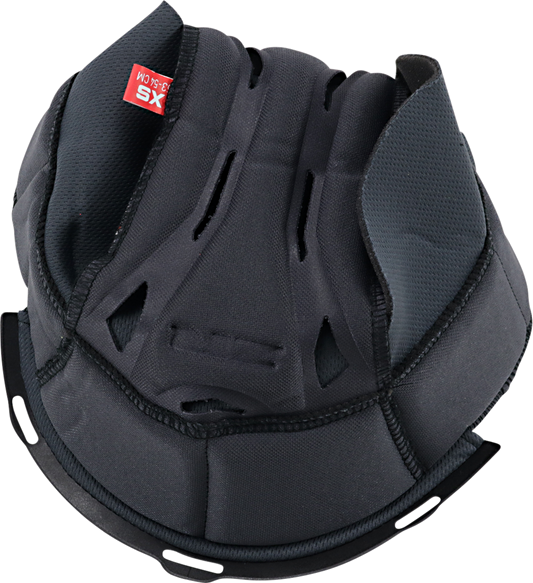 Z1R black helmet warrant liner replacement in size XS, part number 0134-2689, shown in close-up view.