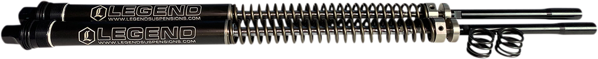 Legend Suspension AXEO front end suspension for Softail bikes, black, 41mm diameter, model 00-17.
