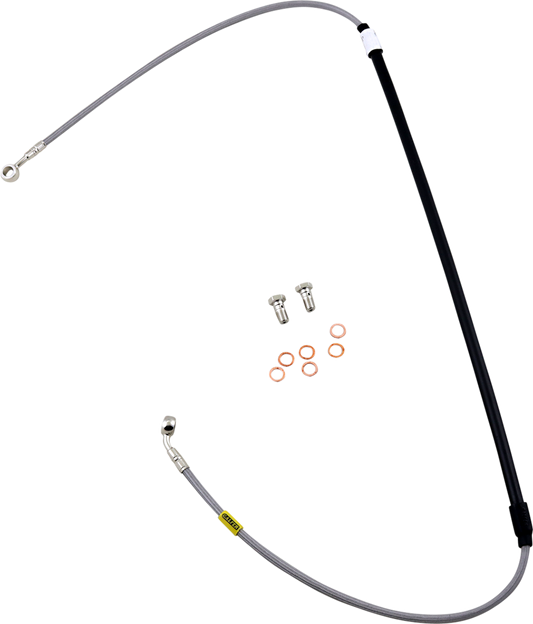 GBRAKES Stainless Steel Brake Line Kit FK003D722-1 for Enhanced Stopping Power