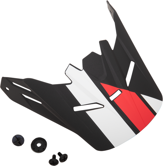 Z1R Youth Rise Visor Kit for Evac helmets in matte black, red, and white, includes multiple visor options for helmet customization.