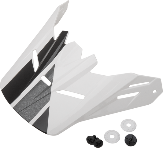 Z1R Youth Rise visor kit for Evac helmets in gloss white, black, and gray, featuring multiple visor options and part number 0132-1402.