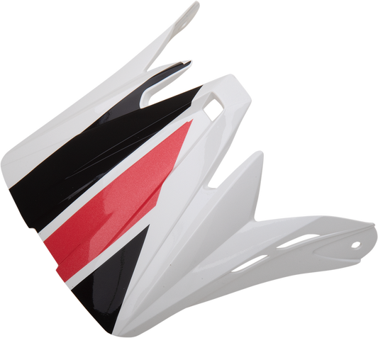 Z1R Child Rise Visor Kit Evac in gloss white, black, and red, featuring a sleek design and clear visor for Z1R helmets.