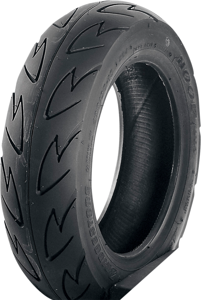BRIDGESTONE 184567 scooter front/rear hoop tire 80/90-10 44J mounted on wheel for small vehicles and scooters