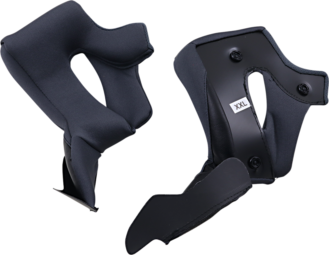 Black Z1R Warrant Cheek Pads for 2XL helmets, part 0134-2688, shown in the image with detailed padding and fit features.
