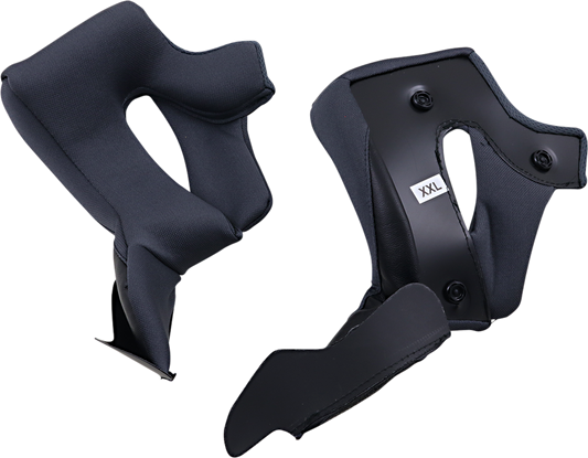 Black Z1R Warrant Cheek Pads for 2XL helmets, part 0134-2688, shown in the image with detailed padding and fit features.