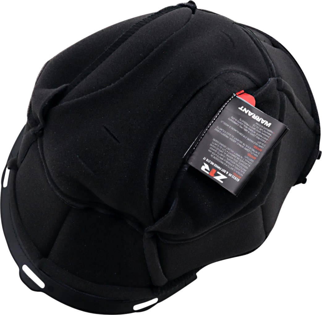 Black Z1R Warrant Liner in 2XL size, part #0134-2694, designed for Z1R helmets, shown in the image.