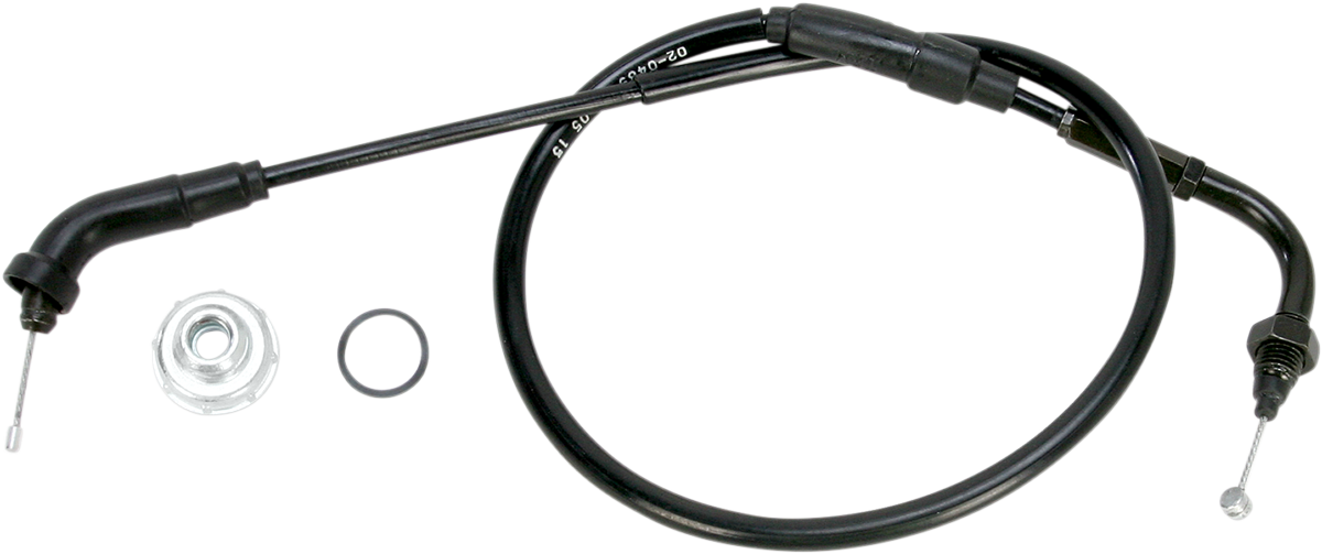 MOTION PRO Black Vinyl Throttle Cable - Pull - +3" - '86-'25 Honda 50 02-0489