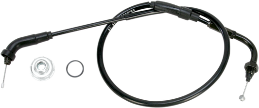 MOTION PRO Black Vinyl Throttle Cable - Pull - +3" - '86-'25 Honda 50 02-0489