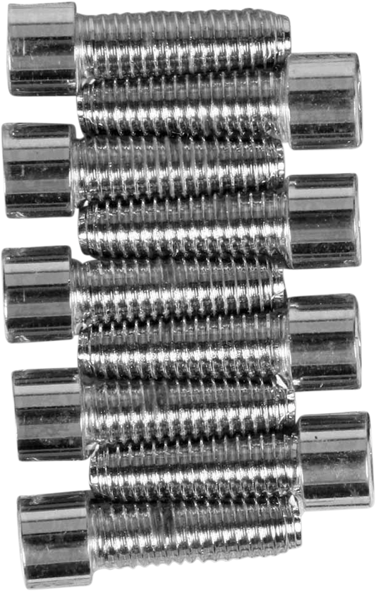 DRAG SPECIALTIES MK160S bolt set for kick cover with socket-head and smooth design, featuring multiple metal bolts and washers.