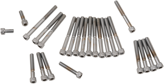 DRAG SPECIALTIES MK161 bolt set for Harley Sportster 1977-1985 cam, primary, and sprocket cover hardware.