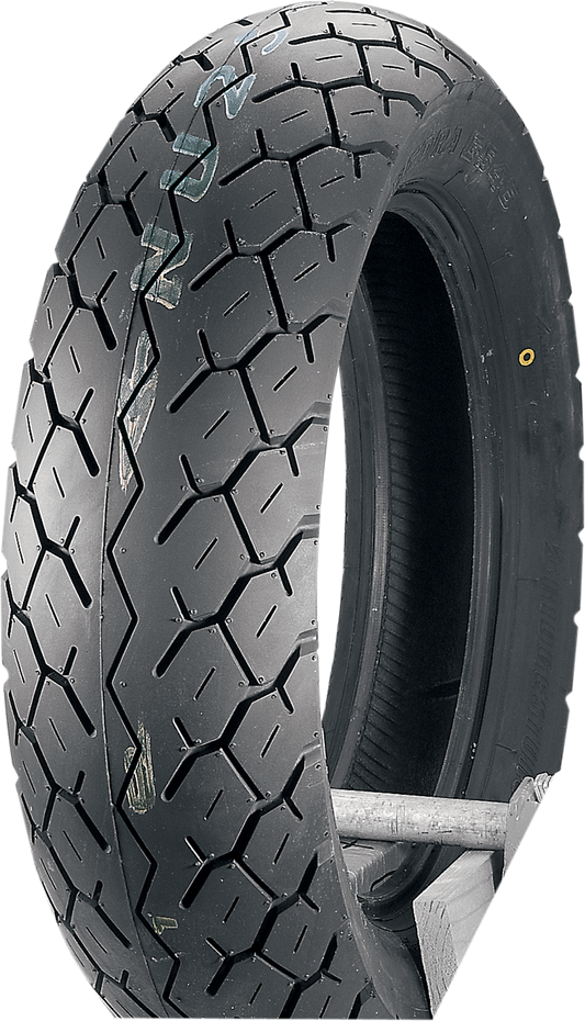 Bridgestone Exedra G546 rear motorcycle tire 170/80-15 77S with tread pattern and sidewall details, suitable for cruiser bikes.
