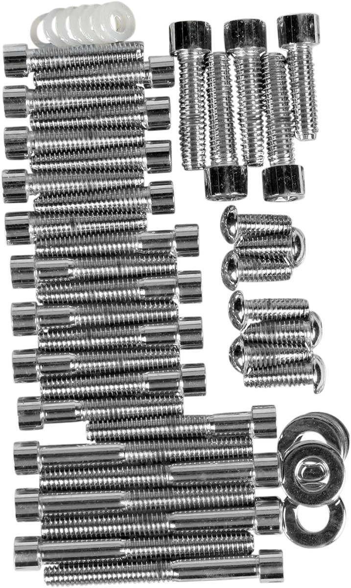 DRAG SPECIALTIES MK188S bolt kit for motorcycle cam, primary, and transmission covers, includes various bolts and hardware.