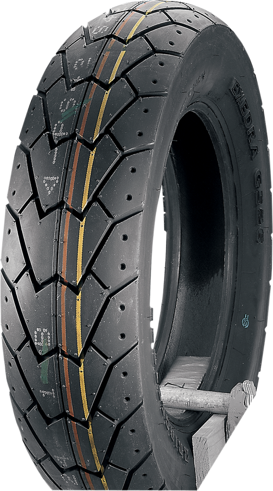 Bridgestone Exedra G526 rear motorcycle tire 150/90-15 74V with tread pattern for touring and cruiser bikes.