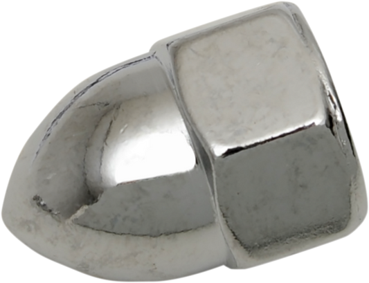 Chrome DRAG SPECIALTIES Acorn Nut with 5/16"-24 thread, designed for motorcycle parts and accessories.